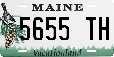 ME license plate 5655TH