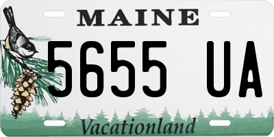 ME license plate 5655UA