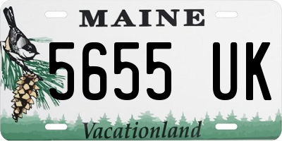 ME license plate 5655UK
