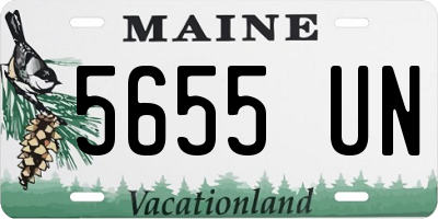 ME license plate 5655UN