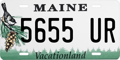 ME license plate 5655UR