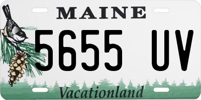 ME license plate 5655UV