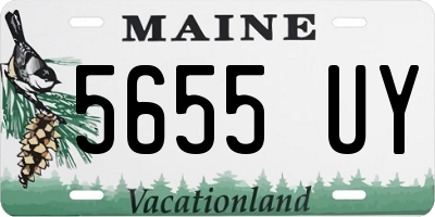 ME license plate 5655UY