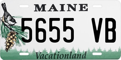 ME license plate 5655VB