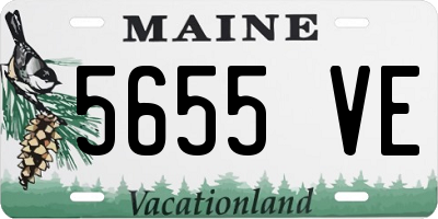 ME license plate 5655VE