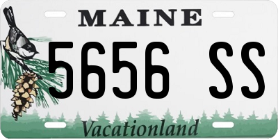 ME license plate 5656SS