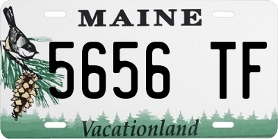 ME license plate 5656TF