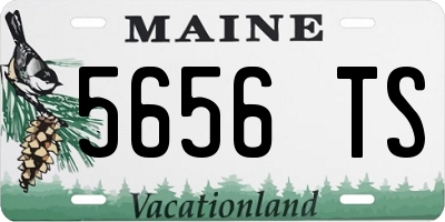 ME license plate 5656TS