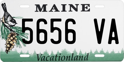 ME license plate 5656VA