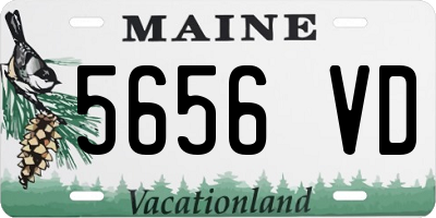ME license plate 5656VD