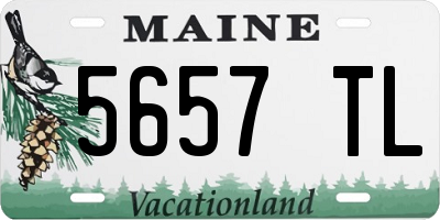 ME license plate 5657TL