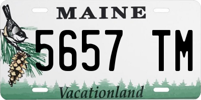 ME license plate 5657TM