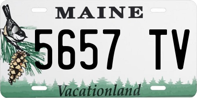 ME license plate 5657TV