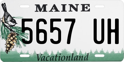 ME license plate 5657UH