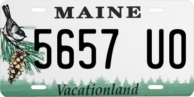 ME license plate 5657UO