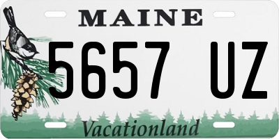 ME license plate 5657UZ