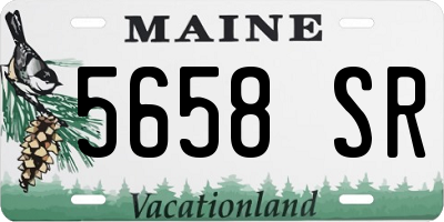 ME license plate 5658SR