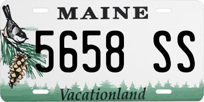 ME license plate 5658SS