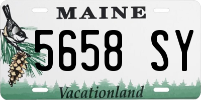 ME license plate 5658SY