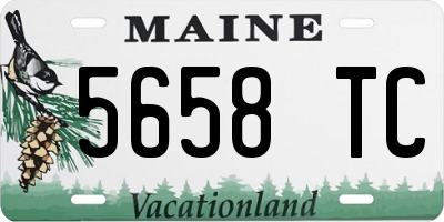 ME license plate 5658TC