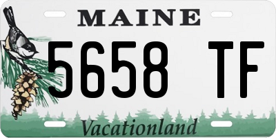 ME license plate 5658TF