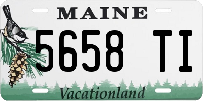 ME license plate 5658TI