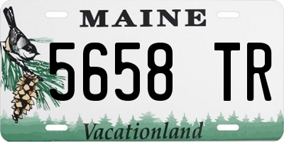 ME license plate 5658TR