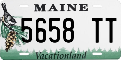 ME license plate 5658TT