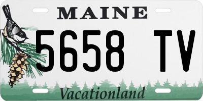 ME license plate 5658TV