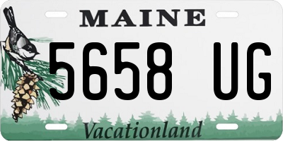 ME license plate 5658UG