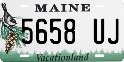 ME license plate 5658UJ