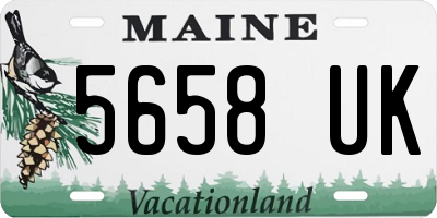 ME license plate 5658UK