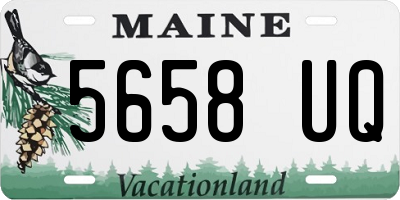 ME license plate 5658UQ