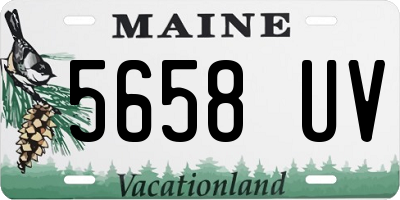 ME license plate 5658UV