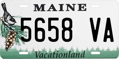 ME license plate 5658VA