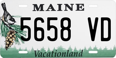 ME license plate 5658VD