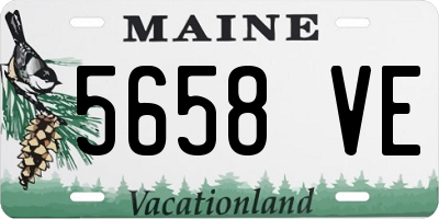 ME license plate 5658VE