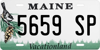 ME license plate 5659SP