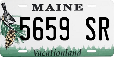ME license plate 5659SR