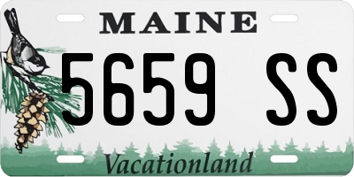 ME license plate 5659SS