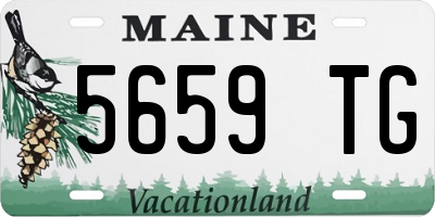 ME license plate 5659TG