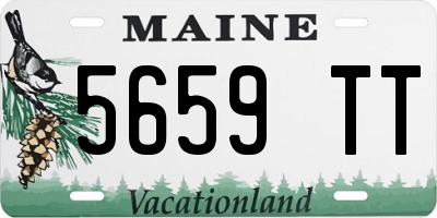 ME license plate 5659TT