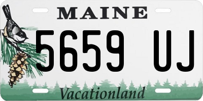 ME license plate 5659UJ