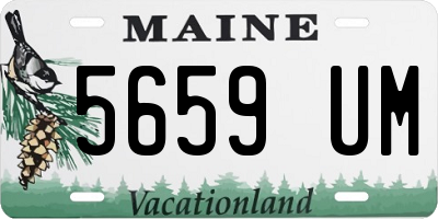 ME license plate 5659UM