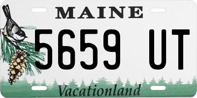 ME license plate 5659UT