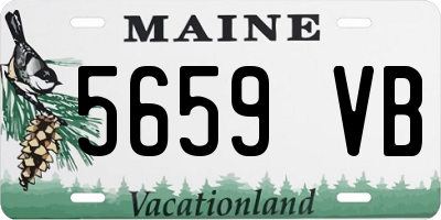 ME license plate 5659VB
