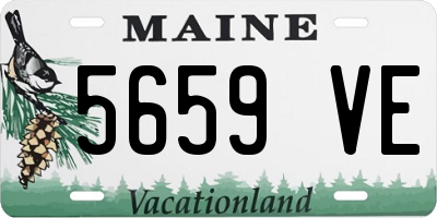 ME license plate 5659VE