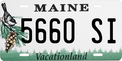 ME license plate 5660SI