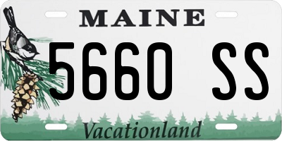 ME license plate 5660SS