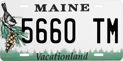 ME license plate 5660TM